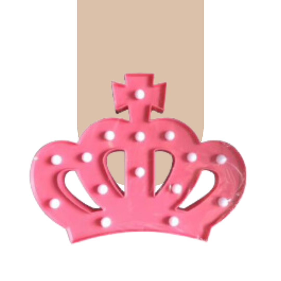  LED Crown - Pink